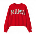 Bamboo French Terry Crewneck - "MAMA" - "Christmas Bows"