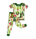 Bamboo short sleeve and pants set - "How Grinch Stole Christmas"