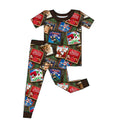 Bamboo short sleeve and pants set - "Holiday Blockbusters"