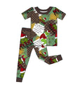 Bamboo short sleeve and pants set - "Boujee Grinch"